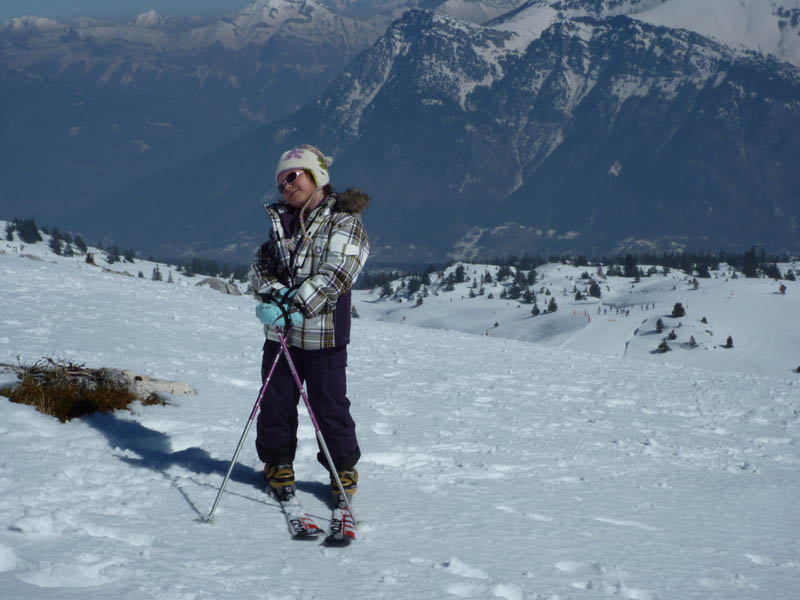 #6 Vue d Vue d'ensemble : Magali prêtre pour la descente.