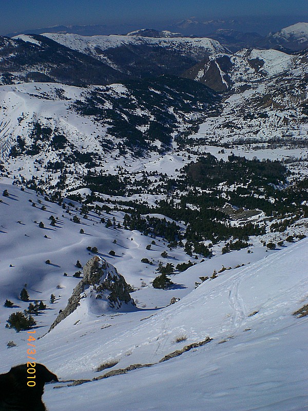 #10 Feissal : Vallon de Feissal et face ouest de Nibles vus depuis le sommet de la petite Cloche. Feissal : Vallon de Feissal et face ouest de Nibles vus depuis le sommet de la petite Cloche.