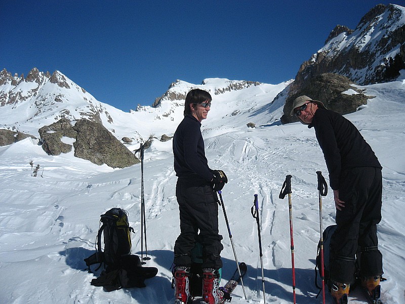 #4 Sébastien et Jean Claude : devant le Pas de Préfouns et les Tablasses. Sébastien et Jean Claude : devant le Pas de Préfouns et les Tablasses.