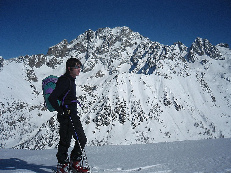 #18 Sébastien : devant le versant Ouest de l Sébastien : devant le versant Ouest de l'Argentera.