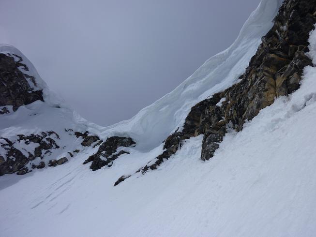 #3 couloir des Nants : corniche sommitale couloir des Nants : corniche sommitale