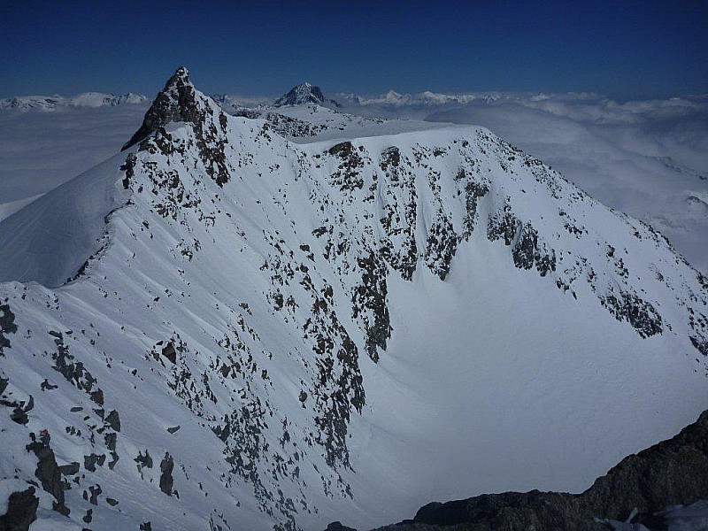 les sommets voisins : aiguille et dôme de polset