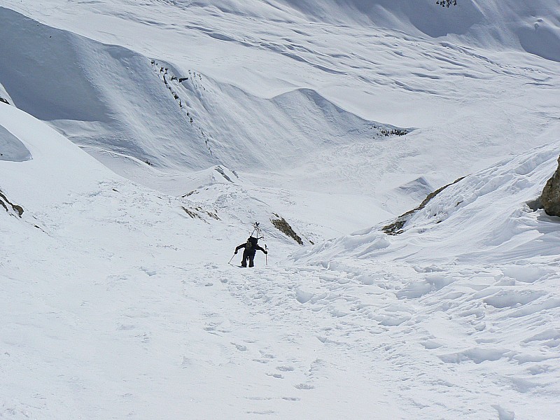 #2 début du couloir : c début du couloir : c'est parti pour la remontée de la face