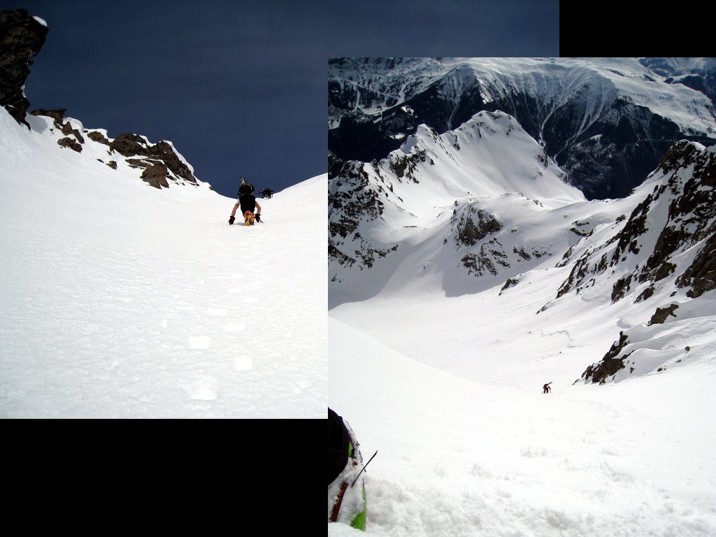 #1 Couloir SE : Une bonne trotte qd même :-) Couloir SE : Une bonne trotte qd même :-)
