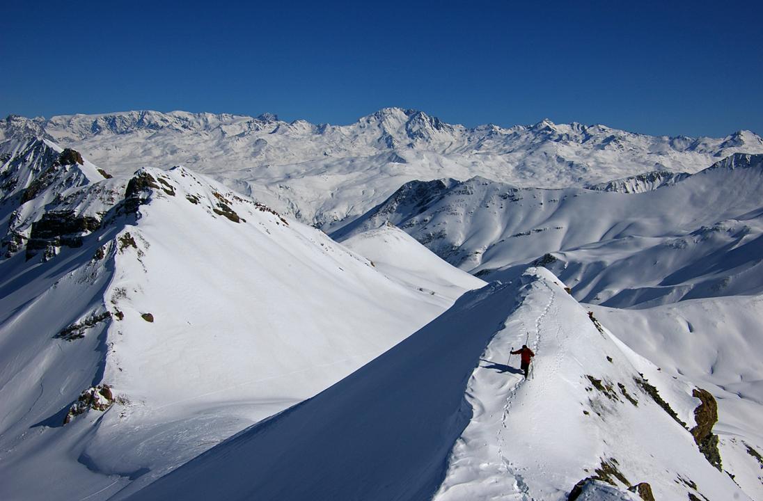 #13 Arête Est : Franchissement de l Arête Est : Franchissement de l'arête E, en technicolor.