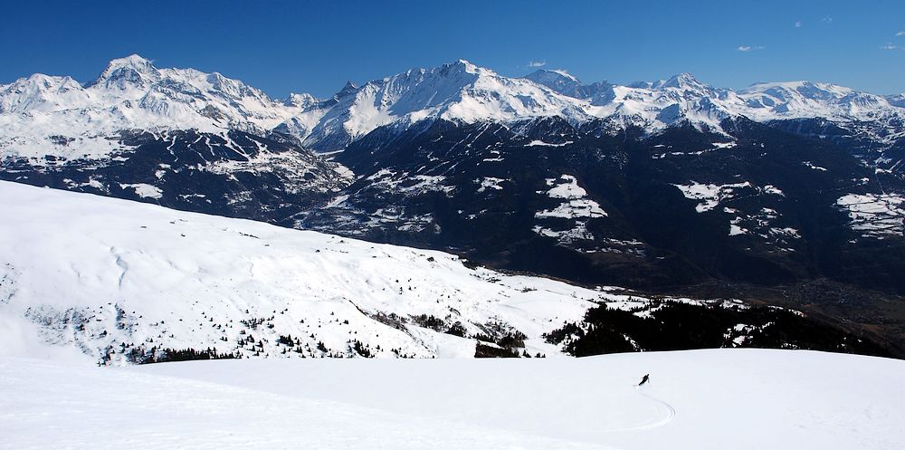 #17 grosse moquette : sur la face Sud du Rosset avec vue sur Pourri et Grande Casse... je regrette pas d grosse moquette : sur la face Sud du Rosset avec vue sur Pourri et Grande Casse... je regrette pas d'avoir posé un CP...
