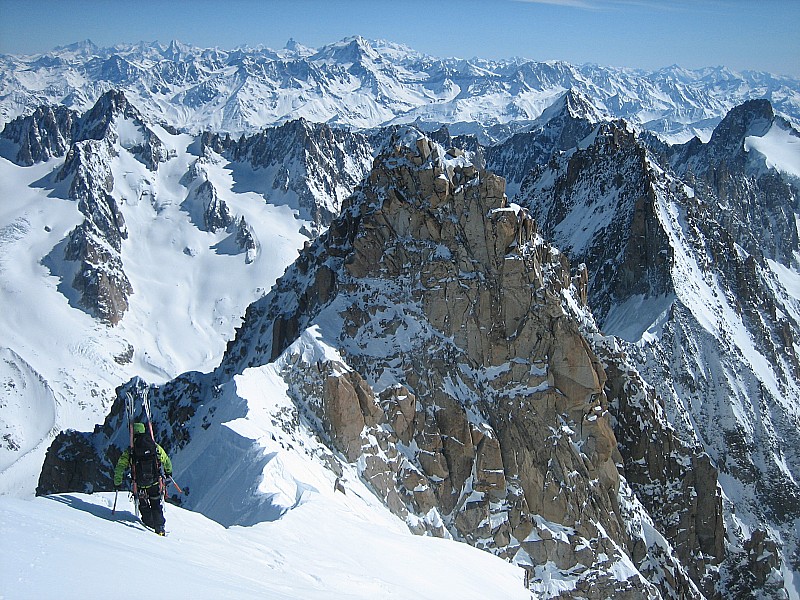#3 Sur l Sur l'arête : Sur l'arête, pour rejoindre le couloir Whymper