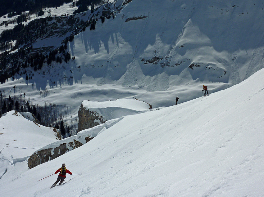 Pte d'Areu face SE : Une neige qui invite à se lacher !