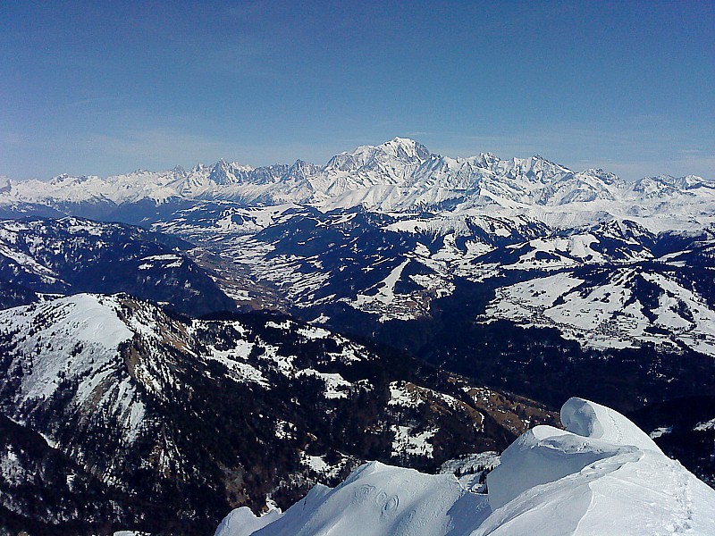 #3 vue sur le Mont Blanc : ça commence à bien fondre! vue sur le Mont Blanc : ça commence à bien fondre!