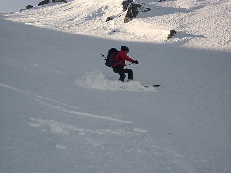 casse croûte : Dommage que la neige soit croûtée, mais ça passe bien quand même!