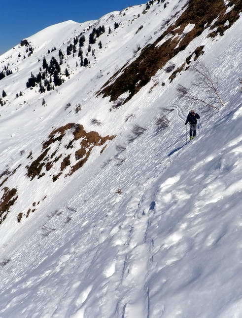 y'a d'la pente : longue est la traversée vers la face sud