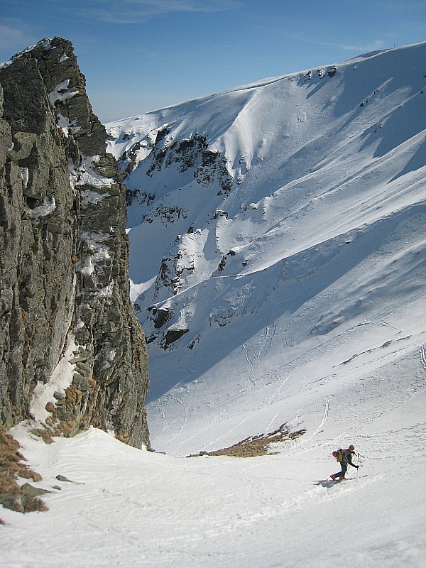 #7 Couloir du Moine : remontée jusqu Couloir du Moine : remontée jusqu'à l'épaule
