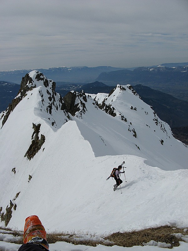 #3 Sortie de couloir : L Sortie de couloir : L'arete faitière de la Lauziere (pointe de l'arbenne)
