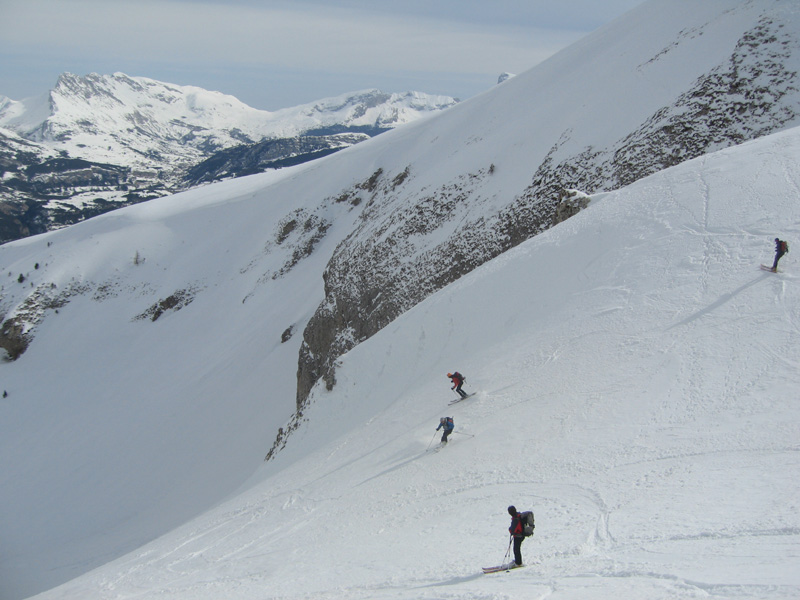 #30 Combe de Pivallon : Rob et Tomtom essayent de nous faire croire que la neige est excellente. Combe de Pivallon : Rob et Tomtom essayent de nous faire croire que la neige est excellente.