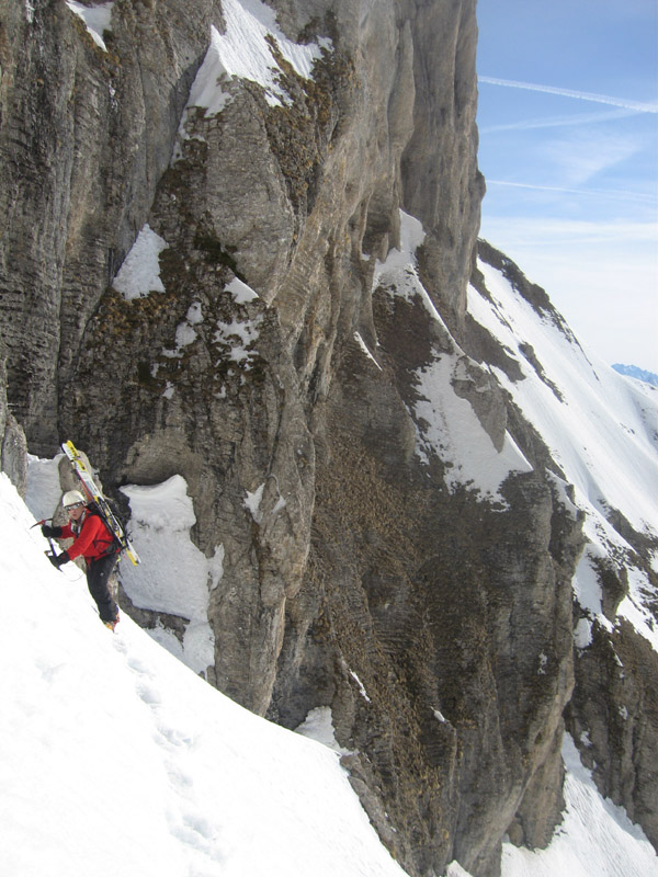 #14 Traversée vers la combe : Patrice en action Traversée vers la combe : Patrice en action
