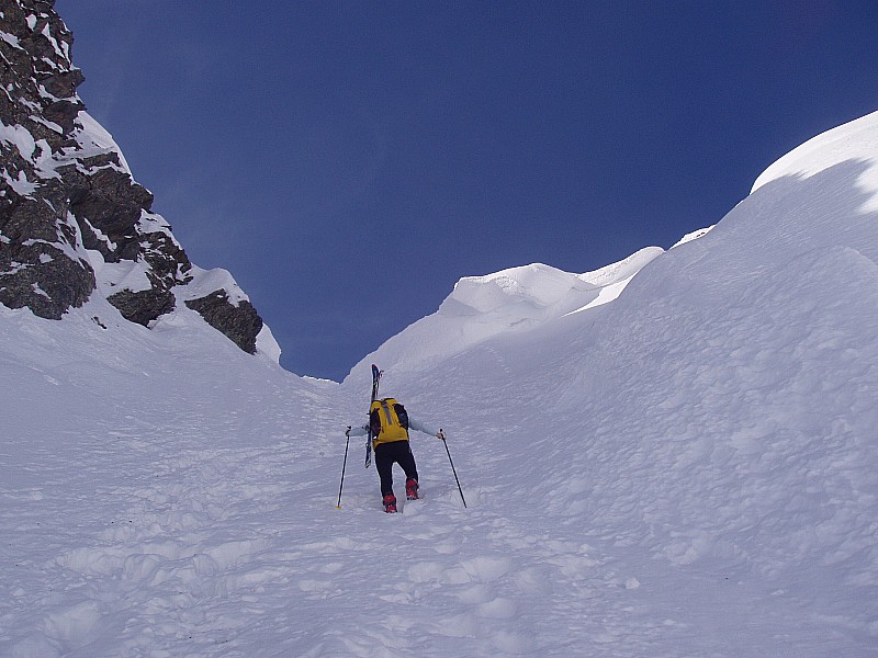 #3 l l'accès à l'arête : Deuxième couloir, bonne trace