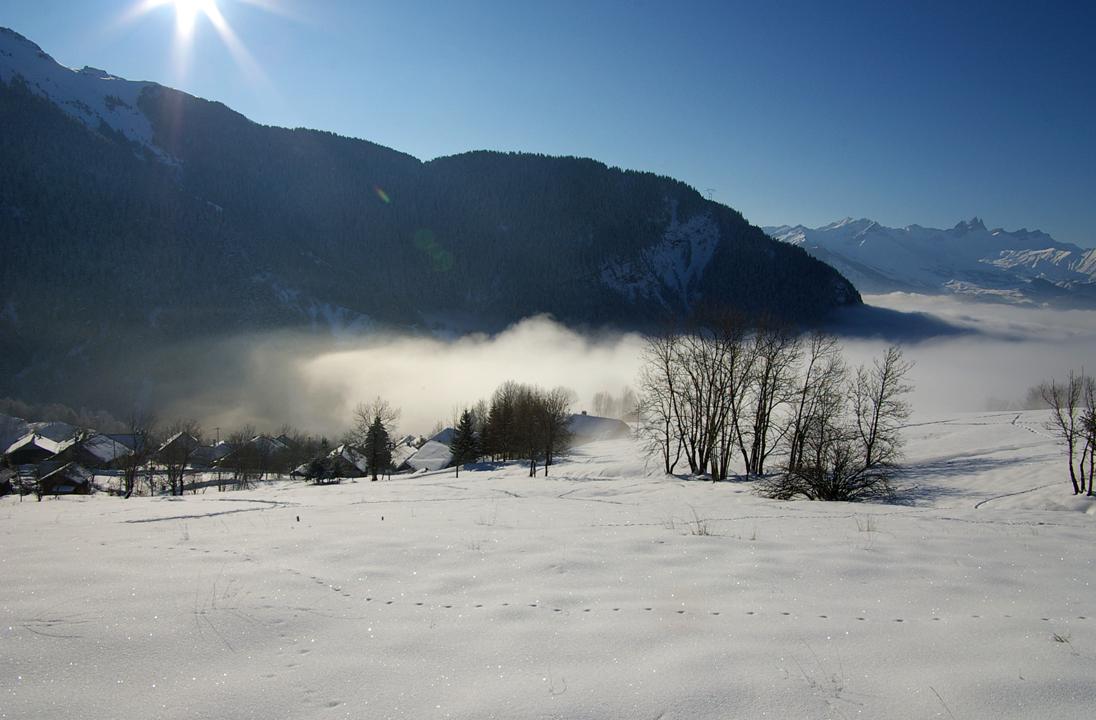 #1 Départ Montpascal : Départ skis aux pieds depuis Montpascal endormie Départ Montpascal : Départ skis aux pieds depuis Montpascal endormie