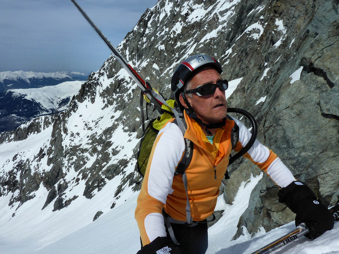 #13 Seul toute la journée : Dans le goulet, juste avant les premières chutes de pierres. Seul toute la journée : Dans le goulet, juste avant les premières chutes de pierres.