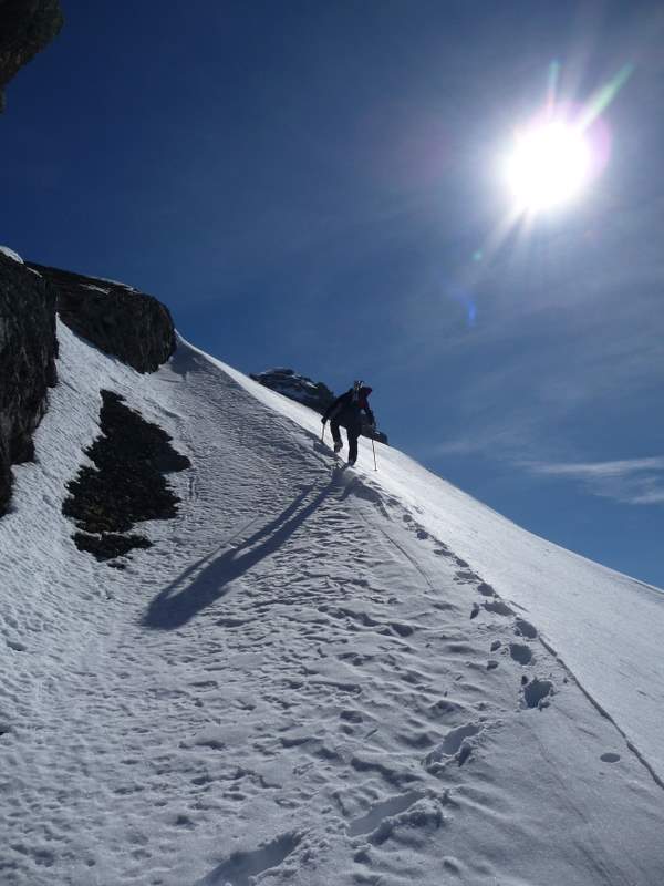 #4 Trou du Moucheron : La petite rampe qui débouche sur l Trou du Moucheron : La petite rampe qui débouche sur l'arête