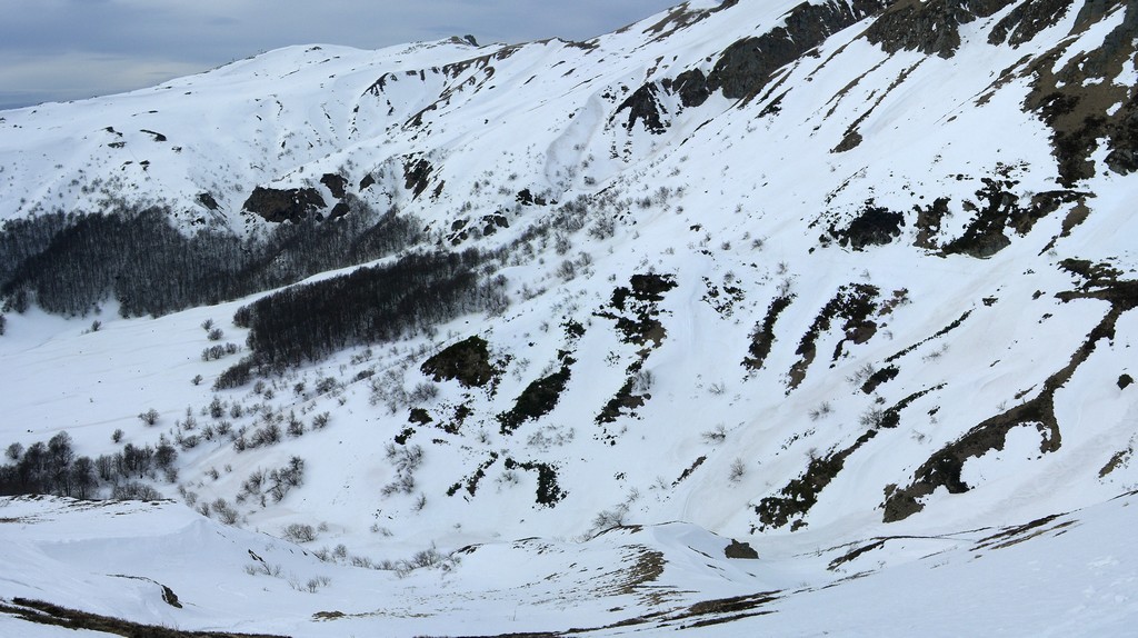 #5 Puy Gros : Descente dans la face NW Puy Gros : Descente dans la face NW