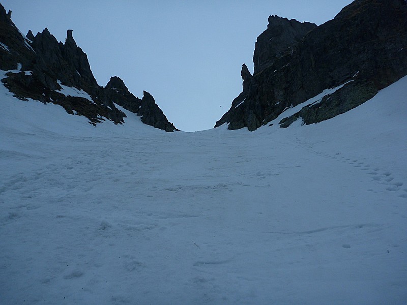 col du pertuis : 1/4 sup du couloir