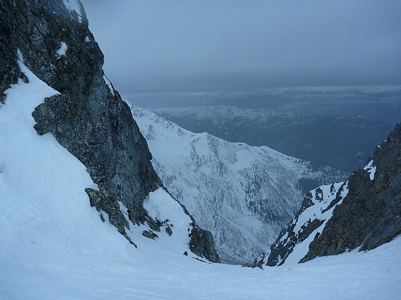 col du pertuis : départ du couloir