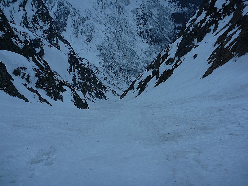 col du pertuis : 1/2 sup du couloir avant le virage du bas