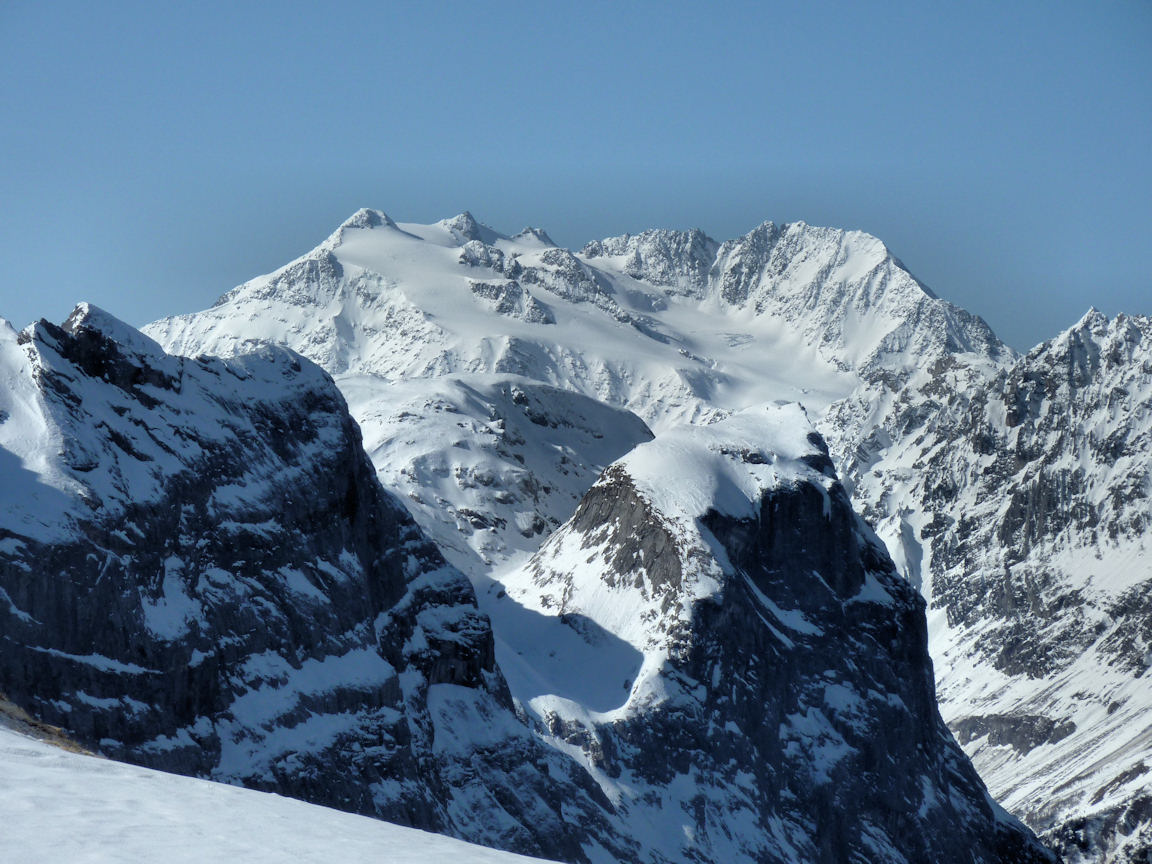 #4 Péclet-Polset : Versant N avec le glacier de Gébroulaz. Péclet-Polset : Versant N avec le glacier de Gébroulaz.