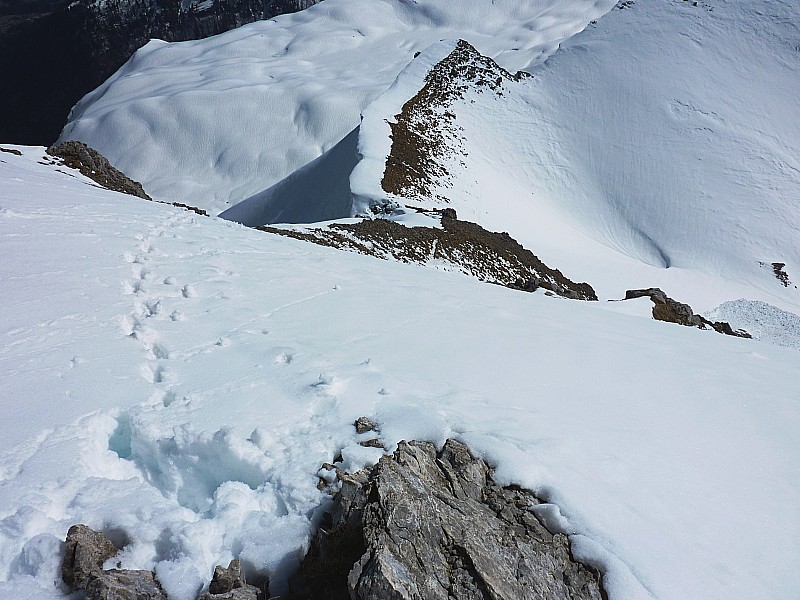 #3 Mt Charvet face W : Haut de la face Sud Mt Charvet face W : Haut de la face Sud