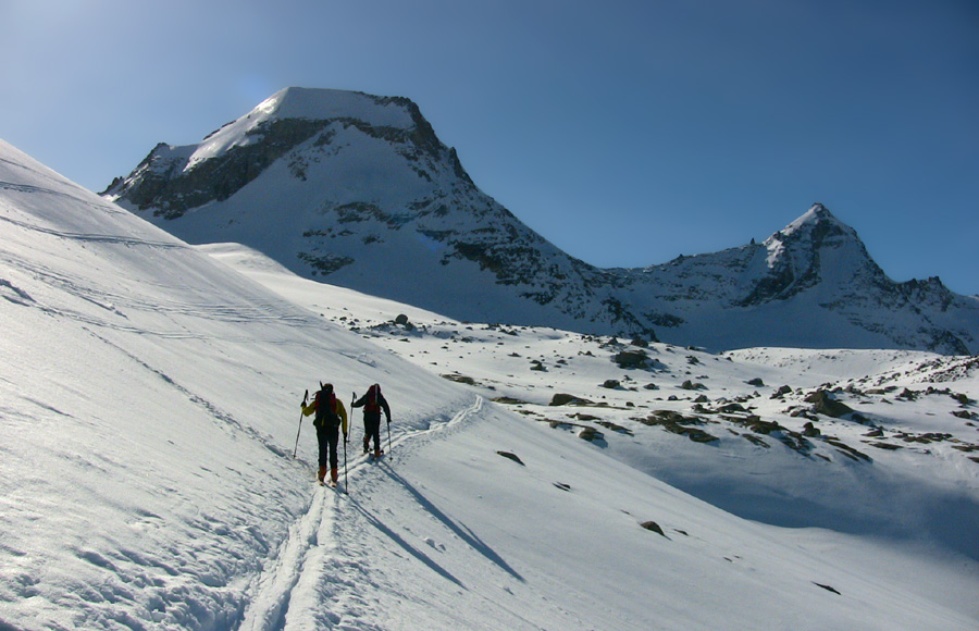 Montée à Trésenta: Le majestueux Ciarforon et Becca di Monciar