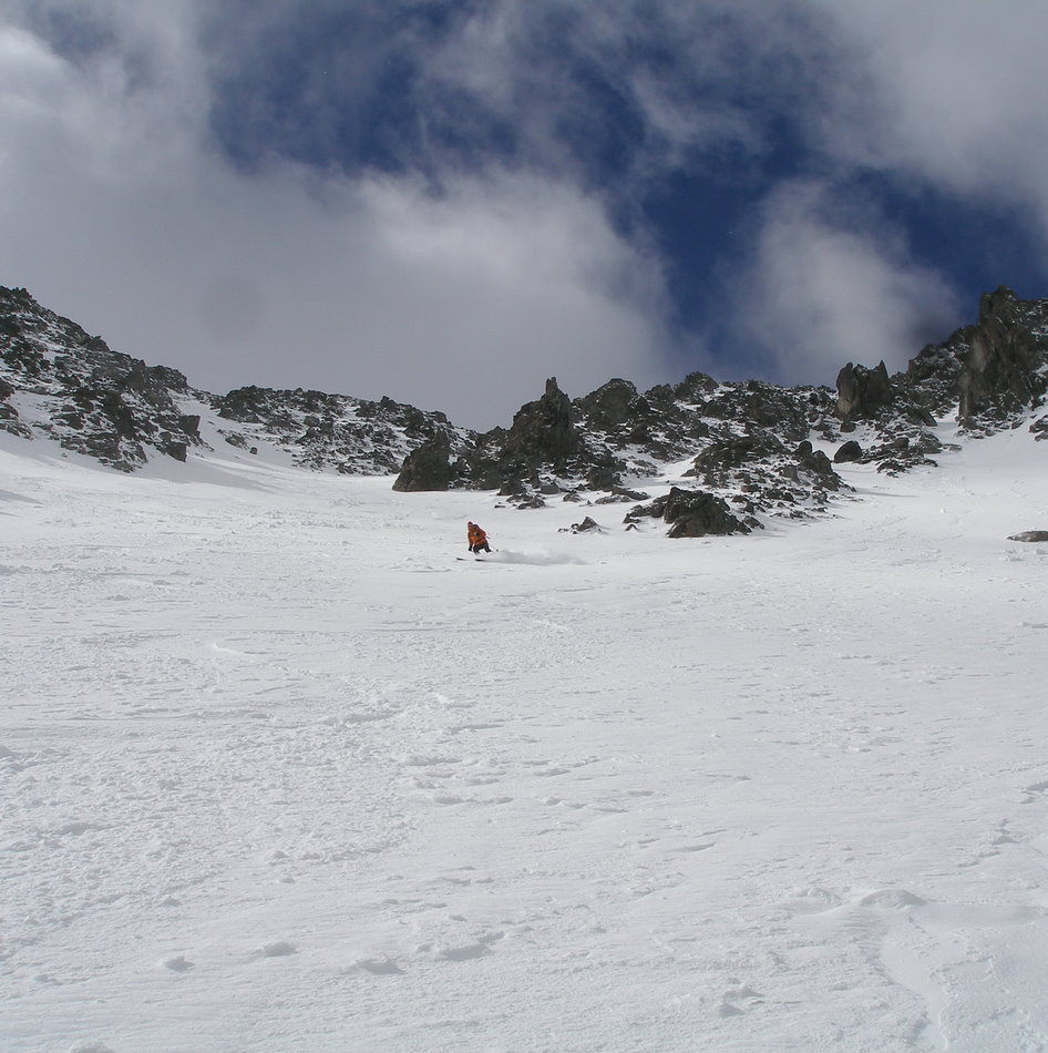 Dans le couloir nord : Alain dans la partie médiane, ça s'élargit