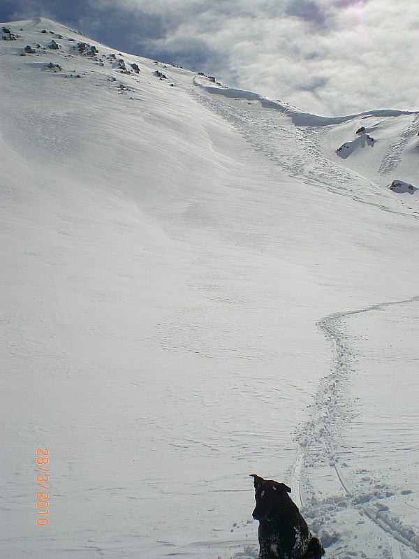 #7 Clot la Cime : Descente par le versant nord ouest. Clot la Cime : Descente par le versant nord ouest.