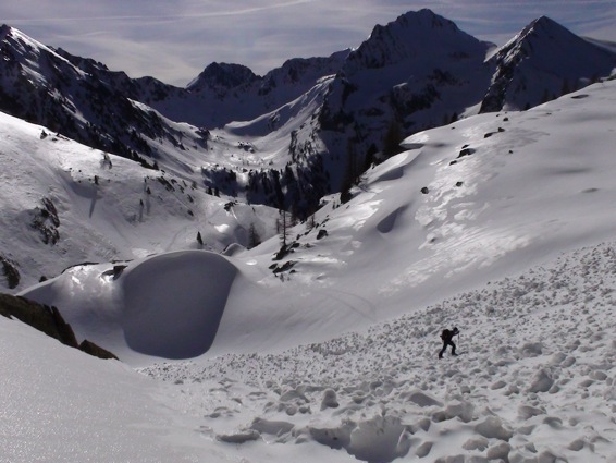 les avalanches du versant E sont descendues...