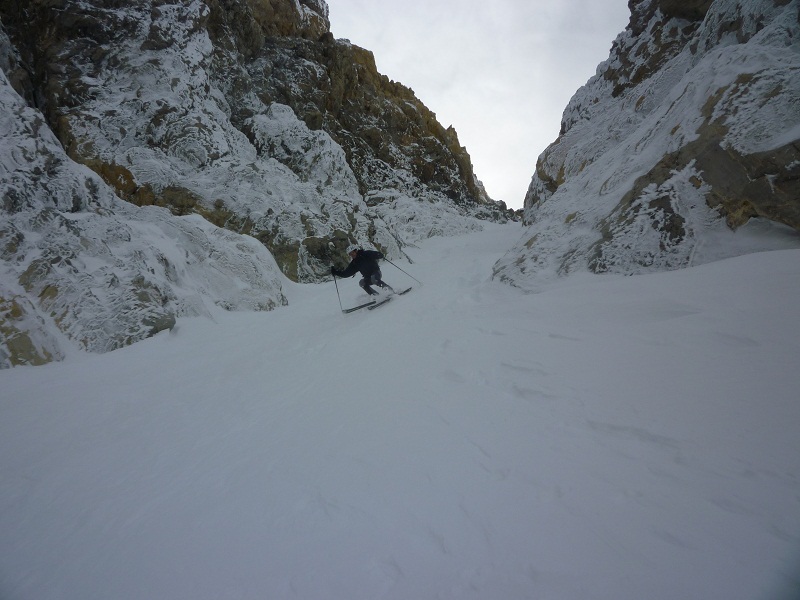 #10 Bas du couloir : Bas de la partie raide, presque en grandes courbes! Bas du couloir : Bas de la partie raide, presque en grandes courbes!