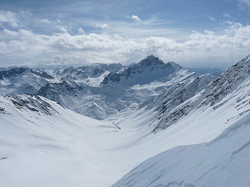 #1 Combe du Goléon : Vue depuis le col, direction Galibier Combe du Goléon : Vue depuis le col, direction Galibier