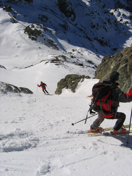 #5 Au dessus du Crozet : Petite étroiture, en descendant du col du Loup, avant d Au dessus du Crozet : Petite étroiture, en descendant du col du Loup, avant d'arriver au Crozet