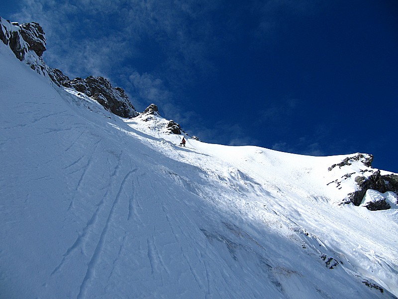 #11 juste avant la traversée : toujours ce contraste poudre et glace juste avant la traversée : toujours ce contraste poudre et glace