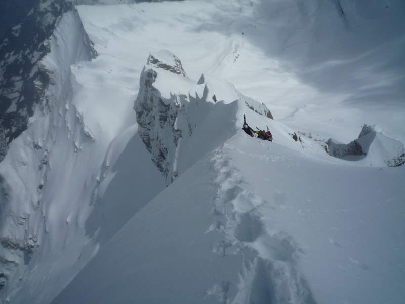 #13 Dent de Barme : Arrivée sur l Dent de Barme : Arrivée sur l'arête sommitale