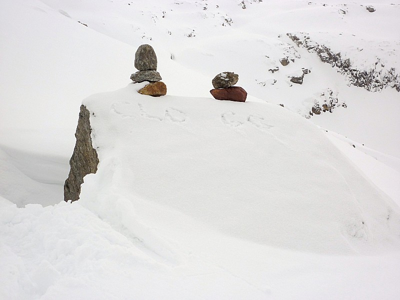 #2 art éphémère : Un instant de loin on s art éphémère : Un instant de loin on s'est demandé comment Gérald et Claude nous avaient doublé sans qu'on les voient!!!