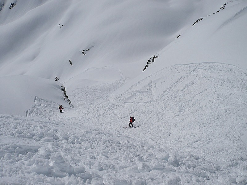 Creux aux vaches : 2eme passage, la neige transforme