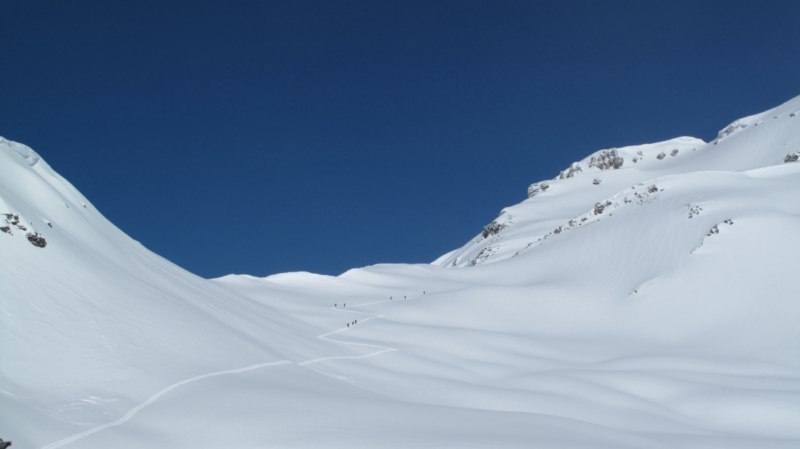 Le vallon supérieur : En direction du col de Salenton