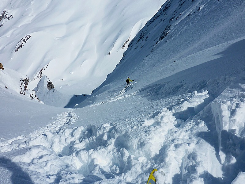 #8 Couloir Combaz : Début de la descente. Stéphane Couloir Combaz : Début de la descente. Stéphane