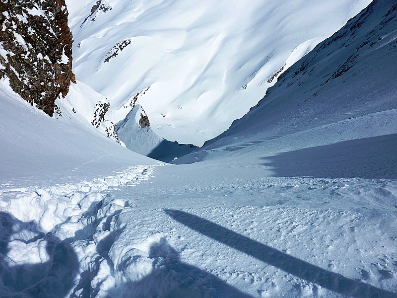 #7 Couloir Combaz : Arrivée au col Couloir Combaz : Arrivée au col