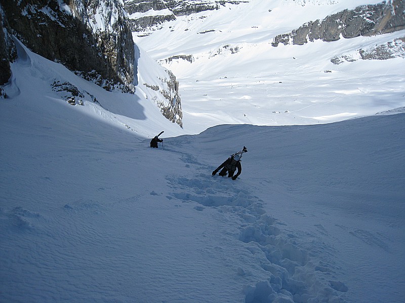 #1 Couloir Combaz : Dans la partie inférieure Couloir Combaz : Dans la partie inférieure
