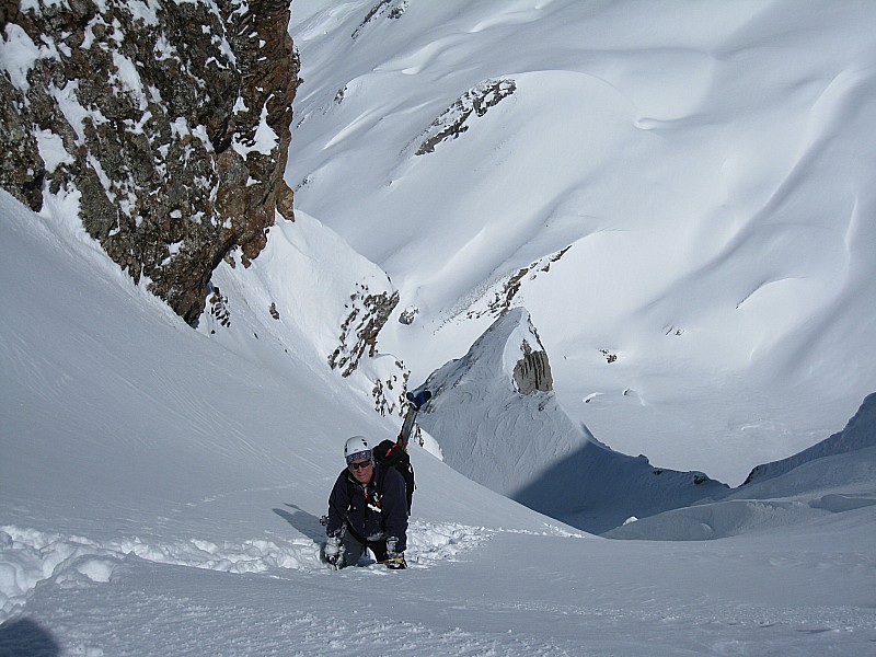 #3 Couloir Combaz : JL à l Couloir Combaz : JL à l'arrivée