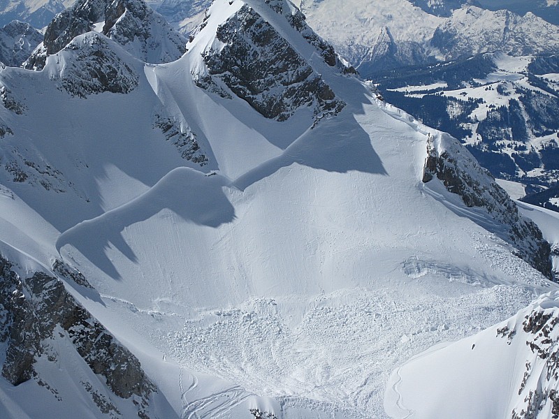 #3 pointe des verts : Gros plan sur l pointe des verts : Gros plan sur l'avalanche