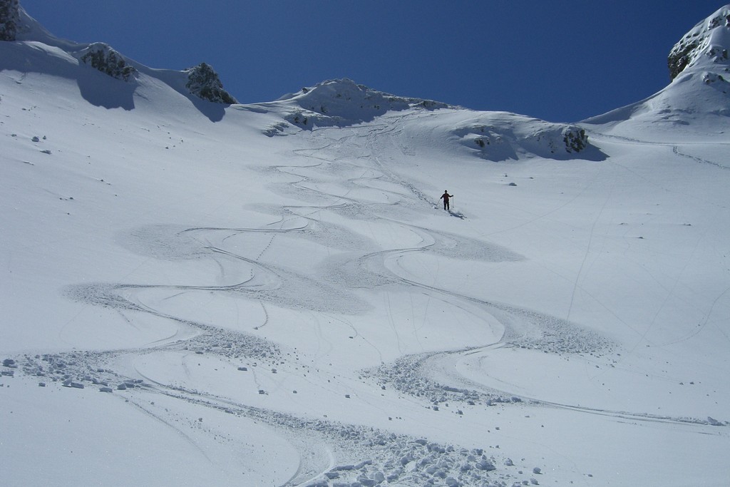 #11 Brèche d Brèche d'Enfloquet côté N : On arrive à semer Laurent en descente