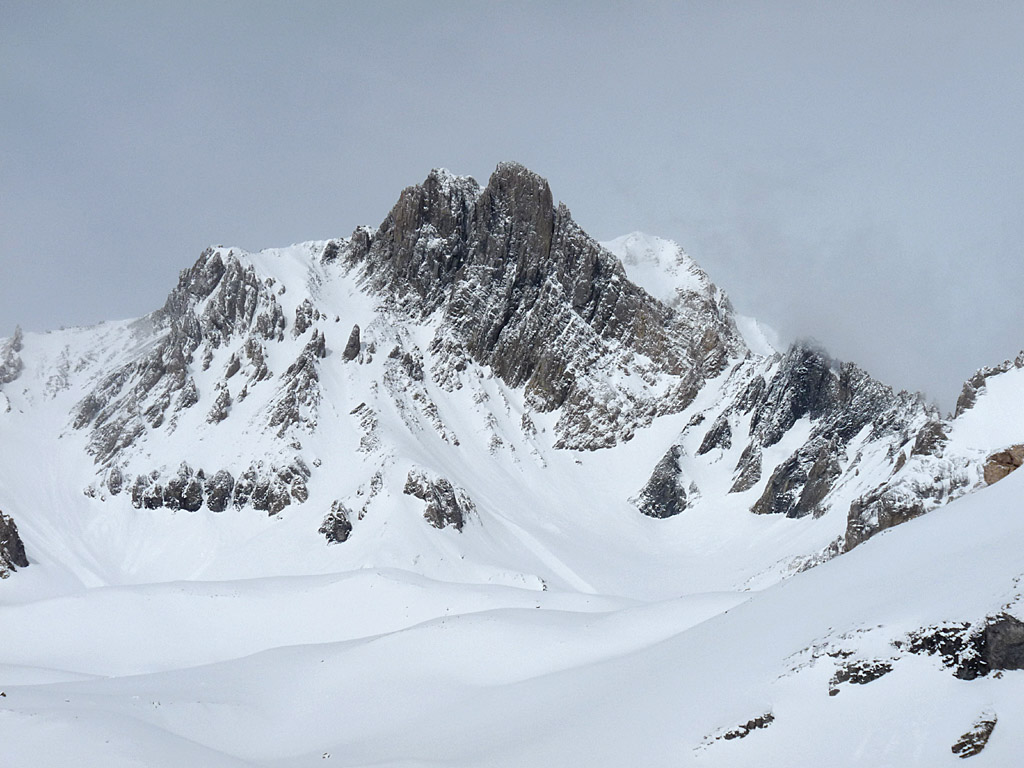#1 La Dent Parrachée révée... : Une vue sur l La Dent Parrachée révée... : Une vue sur l'objectif du lendemain... enfin, l'objectif initial du WE, parce que la on sait deja a peu pres que ca va pas le faire...