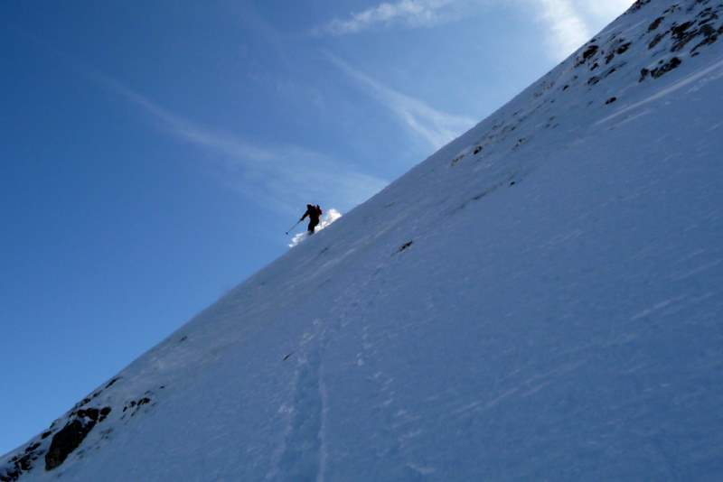 #8 Pte de Hte Béné : Basculement de l Pte de Hte Béné : Basculement de l'arête sommitale dans la face N