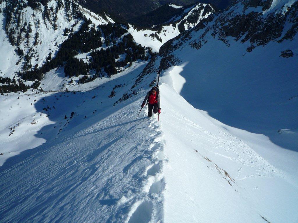 #5 l l'arête sommitale : le sommet tout proche